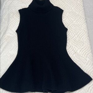 Michael Kors 100% Cashmere Chunky Knit Turtleneck Sweater | Size L | Black
